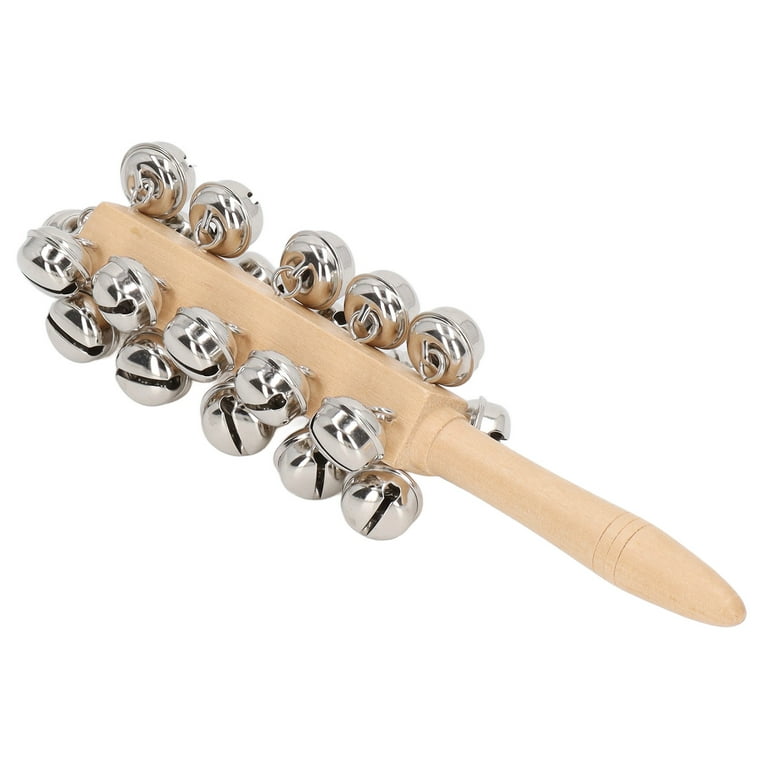 Sleigh Bell Stick 21 Bells Wooden Bell Stick Clear Sound For