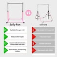 thumbnail image 4 of K KiNGKANG Gymnastics Equipment for Kids Gymnastics Bar Stuff Equipment for Home Adjustable Height Gymnastic Horizontal Bars Junior Training Kids Pull Up Bar, 4 of 7