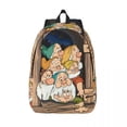 thumbnail image 2 of Custom Snow White And The Seven Dwarfs Canvas Backpacks for Women Men Waterproof College School Cartoon Bag Print Bookbag, 2 of 5