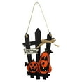 thumbnail image 4 of Birdeem Halloween Pumpkin Hanging Sign Front Door Welcome Sign Halloween Front Door Decorations Halloween Door Sign Pumpkin Wall Decor Wall Sign Plaque for Halloween, 4 of 10