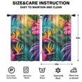 thumbnail image 2 of Blackout Kids Curtains,Colorful Tropical Leaf Pattern Childrens Insulated Curtains Set Of 2,Bedroom Essentials,Toddler Room Decor 42"x63", 2 of 5