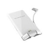 Thinium ReCHARGE - Power bank / power adapter - Li-pol - 3000 mAh - 2.4 A - 2 output connectors (USB, Lightning) - white - for Apple iPhone/iPod (Lightning)
