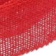 IFANLANDOR 1Pack Christmas Decoration Ribbon Red 78.7in x 2.4in Jute Crafts Wraps