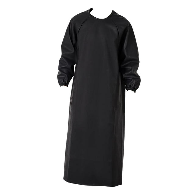 Delantal impermeable, delantal de trabajo, práctico, utilitario, de piel sintética, duradero, para hombre. negro 140x125cm