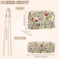 thumbnail image 4 of FORMRS Women Crossbody Purse with Chain Strap Vegan Leather Shoulder Handbag, Beige Floral, 4 of 7