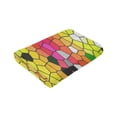 thumbnail image 6 of Kll Fleece Blanket Plush Throw Blanket Colorful Tie Dye Stained Glass 1,Soft Fuzzy Cozy Flannel Blanket For Couch Sofa Bed.(60"X50"), 6 of 9