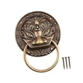 thumbnail image 3 of Desarrollo de bronce antiguo de la cabeza del león, el sólido, la manija de latón, la casa de latón para la decoración del 3 pulgadas, 3 of 8