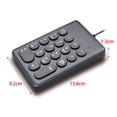 thumbnail image 2 of Portable USB 1 Keyboard for Laptop Notebook Multifunctional Design , Black 269key Black, 2 of 8