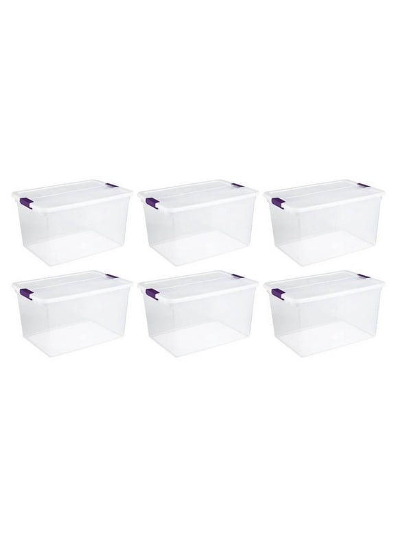 Plastic Totes in Plastic Storage Bins & Boxes Clear