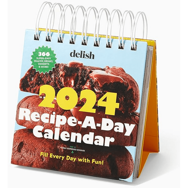 Delish 2024 RecipeADay Calendar Get 365 amazing recipes for snacks