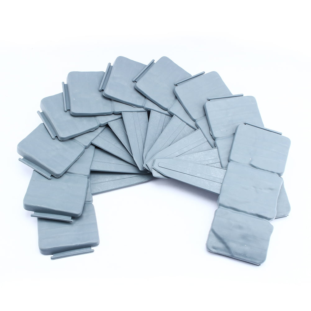 10Pcs Plastic Imitation Stone Effect Garden Fence Lawn Landscape Edging Border