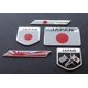 thumbnail image 1 of pegatinas con la bandera de Japón, fabricadas en aleación de aluminio, perfectas para cualquier vehículo: camión, coche, motocicleta, autocaravana, scooter, SUV, puerta o ventana., 1 of 4