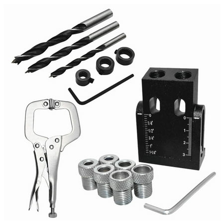 

Jig Drill Guide Doweling Puncher Hole Oblique System Locator Woodworking Pocket Centering Tool Sleeve Wood Punch Joints