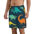 thumbnail image 2 of Disketp Men'S Swim Trunks Hawaiian Breathable Surf Beach Swimsuits Mesh Lining Beach Shorts With Pockets-Hand Drawn Seamless, 2 of 9