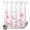 Pink White, variant on No Hook Shower Curtain, Pink Spring Floral Shower Curtains for Bathroom with See Through Top Window, Summer Botanical Watercolor Vintage Waterproof & Washable Bath Curtain Extra Long 72"x96"