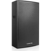 Sound Town CARME Series Powered PA Speaker and Subwoofer Combo Set with One 15” PA Speaker, One 18” Subwoofer, One Subwoofer Pole, Birch Plywood, Black