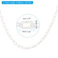 thumbnail image 2 of Unique Bargains 0.2' Diameter 20Ft Length Plastic Chain Barrier, Safety Link Chain Stanchion for Crowd Control, White, 2 of 6