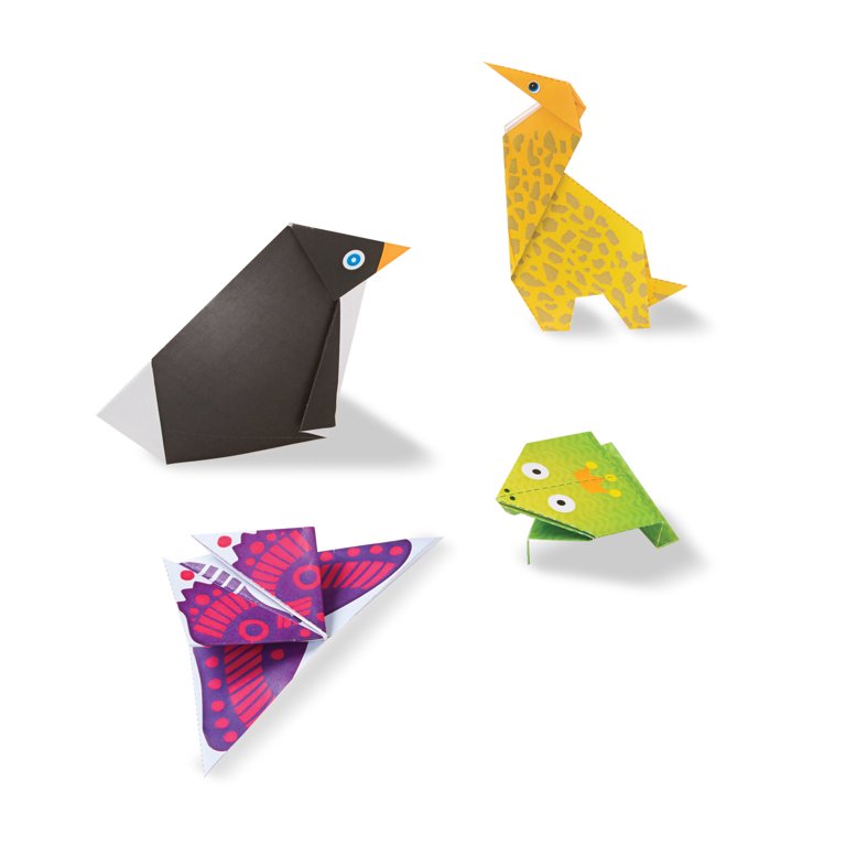 My First Origami Animals Kit: Everything Is Included: 60 Folding Sheets, Easy-To-Read Instructions, 180+ Stickers