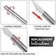 thumbnail image 3 of Juego de 2 cuchillos de precisión para manualidades, 10 hojas de repuesto de acero inoxidable, cuchillo de trinchar de precisión, mango ergonómico de aluminio para corte artístico,, 3 of 7