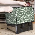thumbnail image 7 of Honeii Flowers With Leaves Print 4 slice Toaster Cover, Two Slice Toaster Dust-proof Cover For Kitchen Small Appliance and Fingerprint Protection, 7 of 7