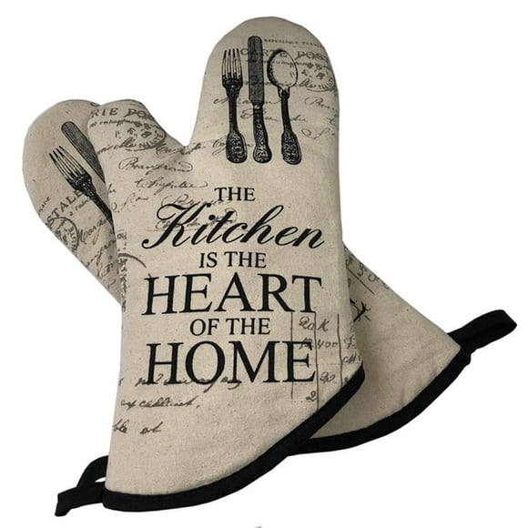 Ustyle Gants de Four Multifonctionnels pour Cuisine Protection Résistante à la Chaleur Gants Confortables Antidérapants Cuisson Cuisson Grillade Blanc