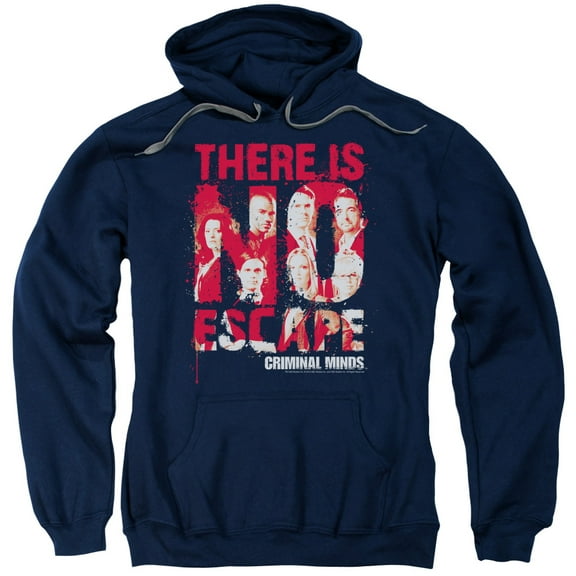 Criminal Minds No Escape Adult Pullover Hoodie Sweatshirt Navy