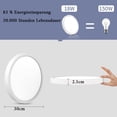 thumbnail image 2 of Plafón LED plano redondo lámpara de techo 18W - blanco moderno 4000K 1600LM lámparas LED iluminación de techo LED para baño dormitorio sala de estar cocina baño sótano balcón, ultra delgado Ø 230 * H24mm IP44 Zhivalor WXOTTO-LKX-2806, 2 of 5