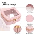 thumbnail image 2 of Bolsa de maquillaje Aveniee Small Transparente Impermeable Rosa para Mujer, 2 of 7