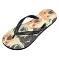 thumbnail image 2 of Unisex Comfort Flip Flops Summer Thong Sandals Non Slip Soles Flip Flop for Beach, Pool, and Daily Wear Dog Head Pattern XS, 2 of 8