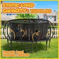 thumbnail image 2 of CITYLE 16FT Trampoline with Enclosure Net, Outdoor Trampoline for Kids and Adults, 1500LBS Trampoline with Basketball Hoop, Galvanized Steel Heavy Duty Trampolines with Xmas Gift, 2 of 8