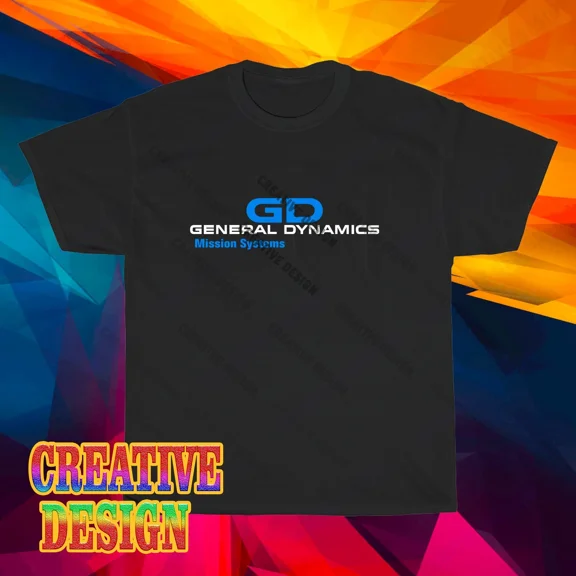 NEW! General Dynamics Mission Logo Long Sleeve T-Shirt Funny Size S to 5XL