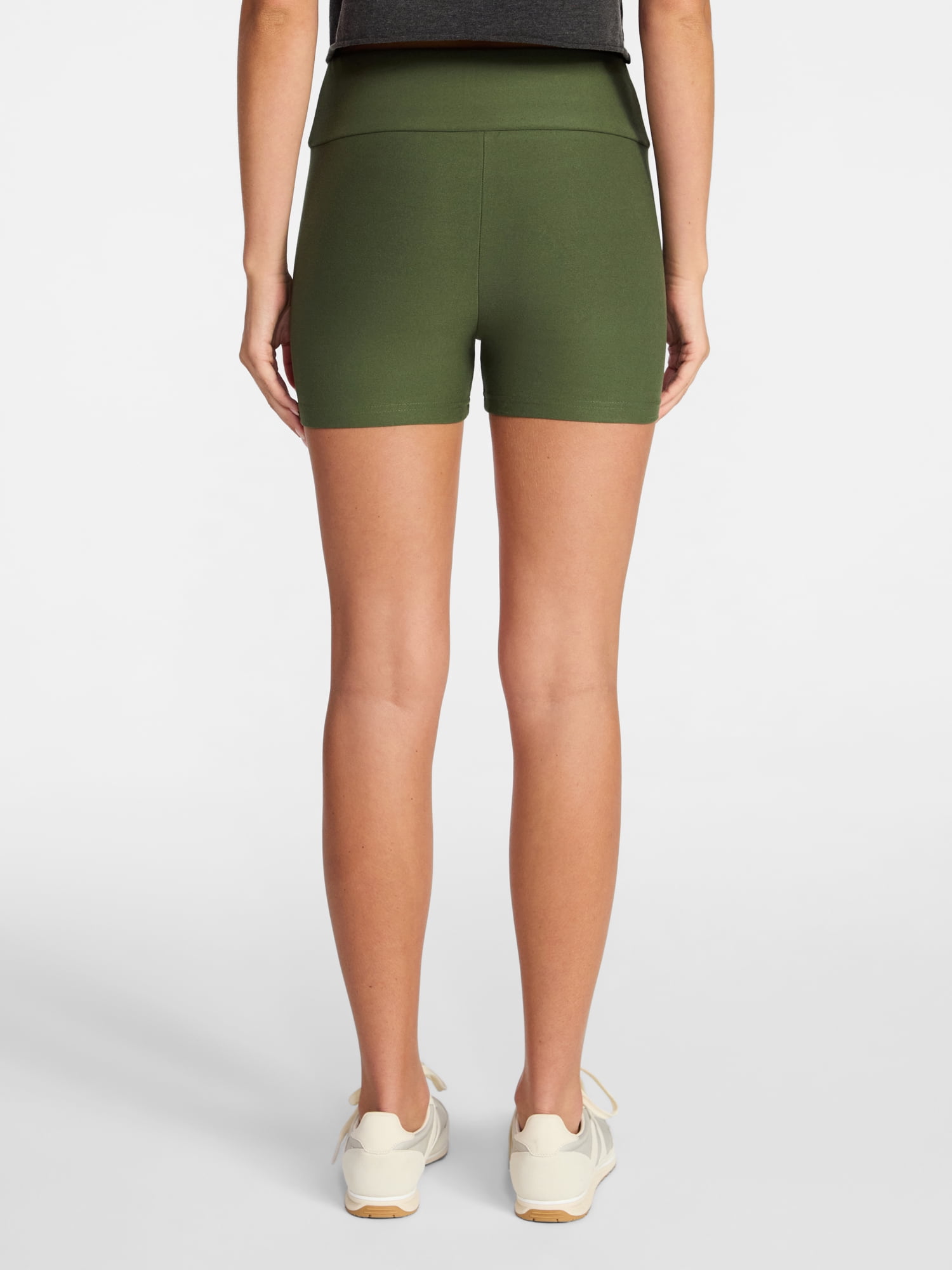 No Boundaries Faux Sueded Jersey Shorty Shorts, 3 in Inseam, Women's XXS-XXL