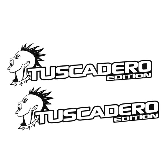 Collectible Decals Tuscadero Rocker Edition Decal (Pair) Fender Decals For Wrangler/Gladiator JL/JT