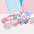 thumbnail image 3 of (Bleu) Écouteurs, LED Pliable sur l'Oreille avec Microphone, 3 of 5
