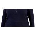 thumbnail image 3 of Tommy Hilfiger Womens Plus Waffle Knit Thermal Henley, 3 of 3