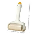 thumbnail image 2 of TAROFISH Reusable Lint Roller 7.9 Inch Sticky Hair Remover with Refillable Adhesive Sheets for Clothes Furniture Pet Hair Removal,1,White, 2 of 9