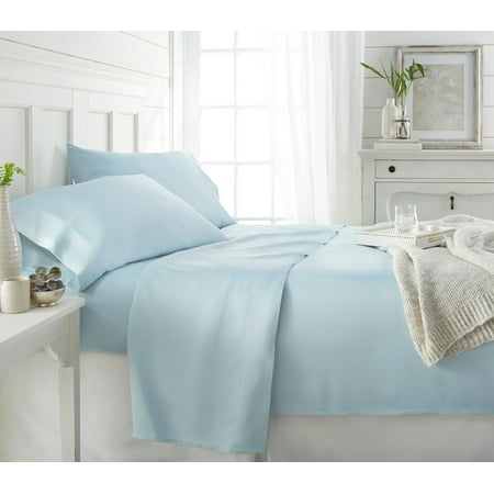 - Noble Linens Premium Bamboo 4 Piece Luxury Bed Sheet Set
