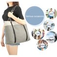 thumbnail image 2 of CoCopeanut Tote Bag for Women Fashion Canvas Designer Splice Handbag Purse Shoulder Bag, 2 of 7
