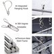 thumbnail image 3 of 2Pcs Clip and Drip Colgadero，Estante para secador de Calcetines，Tendedero Portátil de Metal para Colgar y Secar Ropa，Clips y Drip Colgadero，Estante de Secado Giratorio 360°, 3 of 4