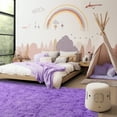 thumbnail image 2 of ZENELESS Super Soft Fluffy Area Rugs,4x6 Upgrade Anti-skid Fuzzy Carpets for Teens Dorm Nursery Children Bedroom Home Decor Purple, 2 of 8
