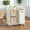 Cream White, variant on LEDREM 3-Compartment Rolling Laundry Sorter, 26.4 Gallon Capacity with Shelves & Labels, Mobile Storage Cart, Chestnut Brown, Ink Black and Dove Gray