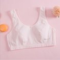thumbnail image 4 of EIMELI Cute Bra for 8-15 Girls in Puberty Brief Seamless Bralette 95% Cotton No Underwire Padded Comfortable Vest-style Sport Running Underwear for Student, 4 of 8