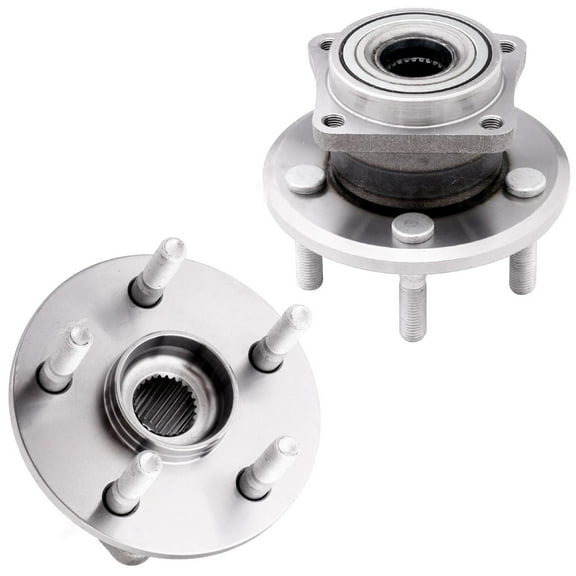 Detroit Axle - AWD Rear Wheel Bearing Hubs for 2003-2006 Toyota Matrix Pontiac Vibe 2004 2005 [4-Wheel ABS], 2 Wheel Bearing and Hubs Assembly Replacement