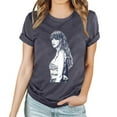 thumbnail image 1 of TayIor Sw1ft Chemises, Tyler Sw1ft Merch, Tyler Sw1ft, Mode Décontractée Imprimée Col Rond Manches Courtes Chemises Blouse Femme Graphique Amateur de Musique TKFASHION Beige TTTG, 1 of 5