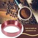 thumbnail image 4 of Coffee Dosing Ring Universal 58 mm,Portafiltros Espresso Dosing Funnel Durable y Práctico Aluminium Dosing Ring (Rosa roja) EOTVIA No, 4 of 7