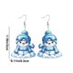 thumbnail image 3 of Fiudx Colgantes de Muñeco de Nieve, Diseño Festivo de Copo de Nieve Acrílico, Joyería Navideña Ligera, Material Yeso Duradero, Accesorio de Invierno para Mujer, Ropa Informal para Celebraciones, Colo, 3 of 6