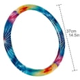 thumbnail image 4 of Tie Dye 14.5 Inch Printing PVC Leather Auto Accessories Steering Wheel Covers, 4 of 6