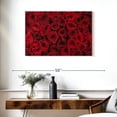 thumbnail image 3 of Elephant Stock Summer Red Roses Wall Art - Horizontal Canvas Wall Art - Living Room Wall Decor - Floral And Botanical Canvas - Red And Decor - 36" x 24", 3 of 8