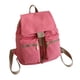 thumbnail image 2 of Mochila de lona jinwen Mochila de senderismo Escolar con cordón y múltiples bolsillos Rosa, 2 of 8