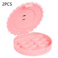 thumbnail image 4 of 20 Pieces Eyelash Storage Case Lash Book Fake Eyelash Without Mirror Three Tier Lashes Organizer Eye Lash Case Eye Lash Case Pink, 4 of 8